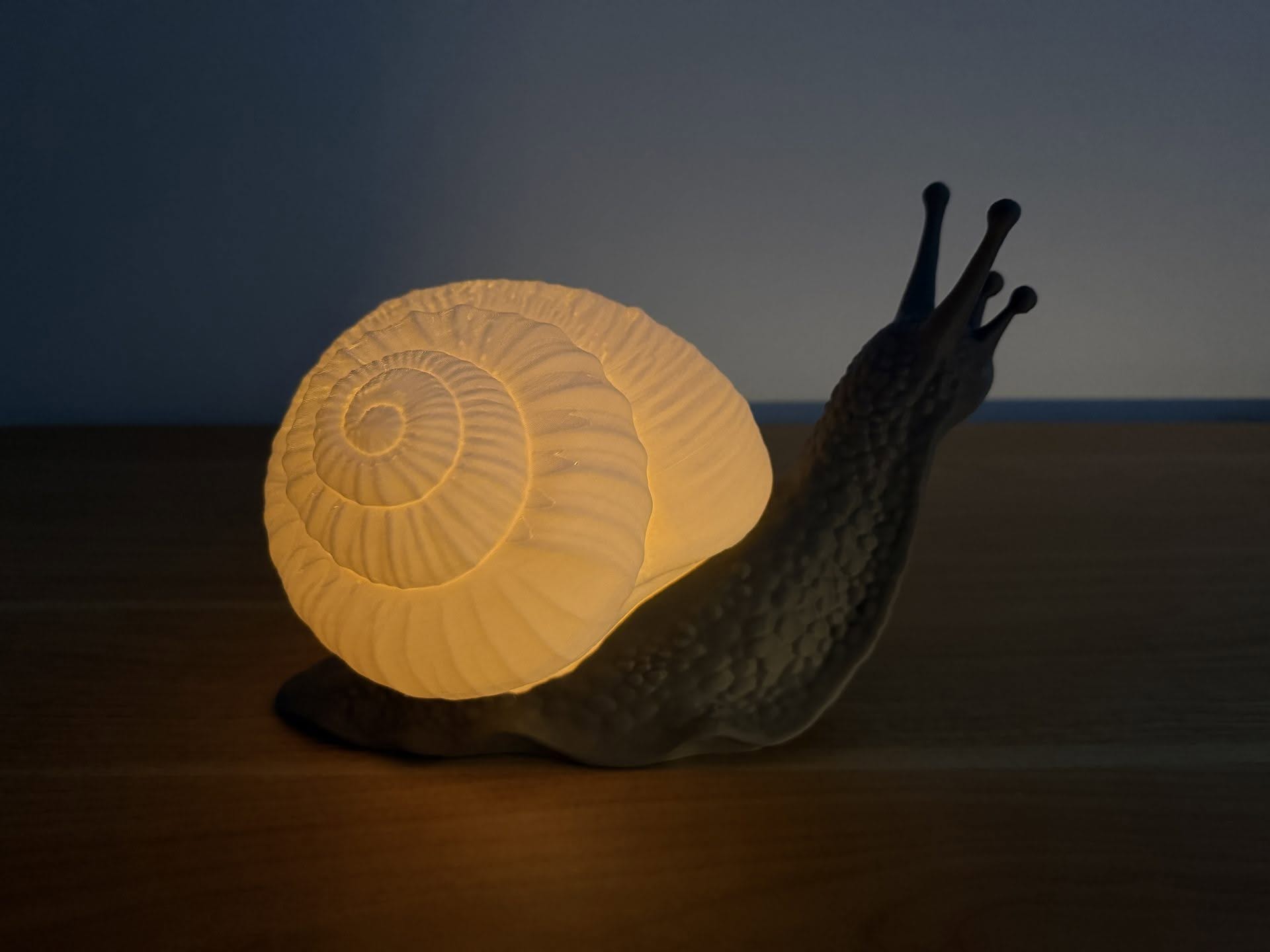 Modular Snail Shell Lamp – 3D Printed Ambient Light